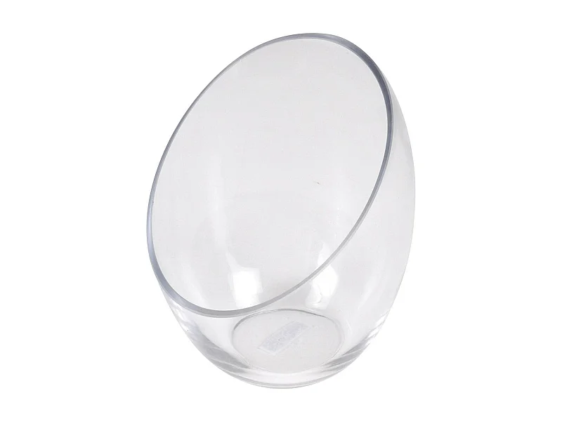 Photophore Design "Biseauté" 18cm Transparent