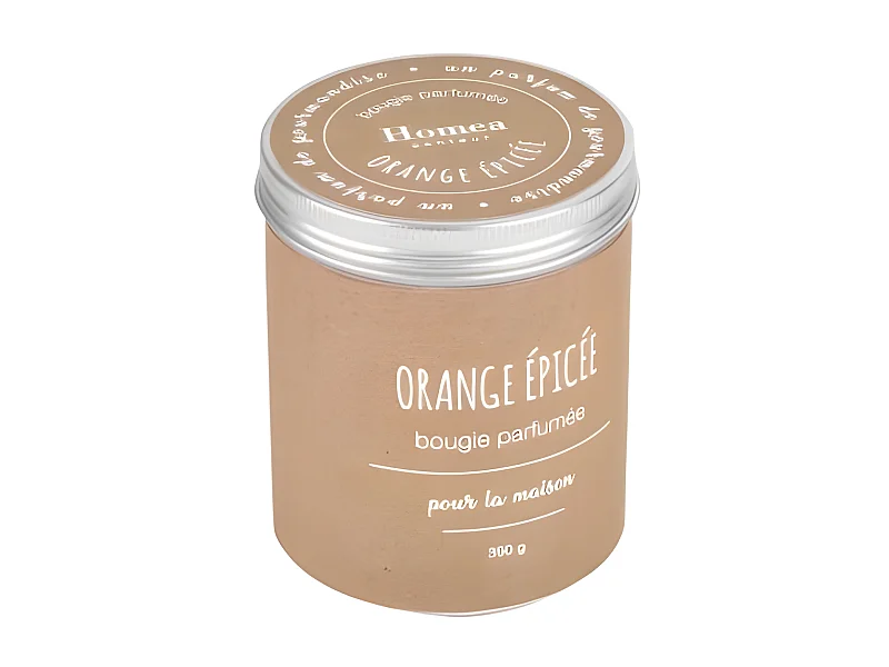 Bougie Parfumée "Pot Kraft" 10cm Orange Épicée