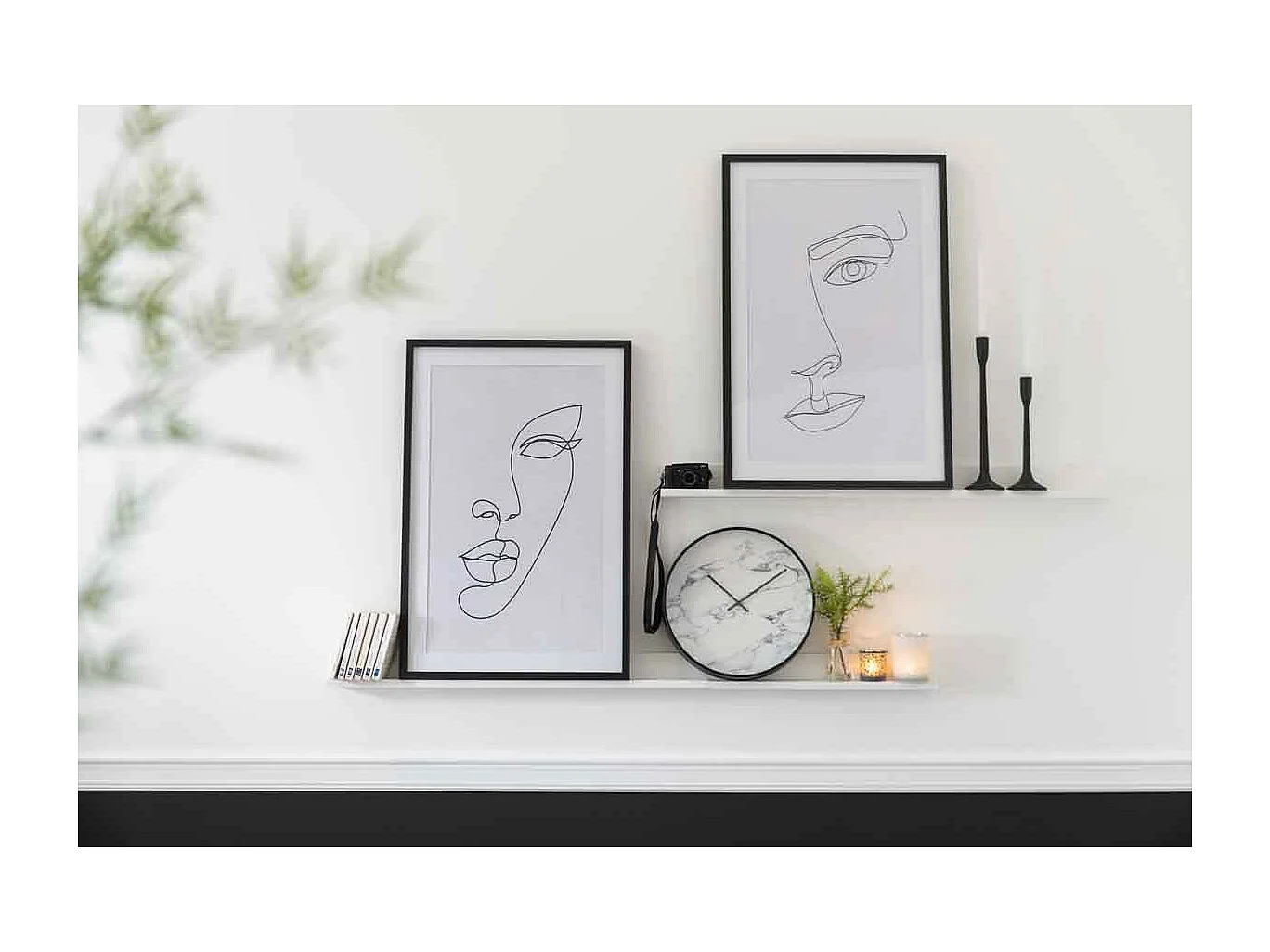 Chandelier en Métal "Limona" 41cm Noir Mat