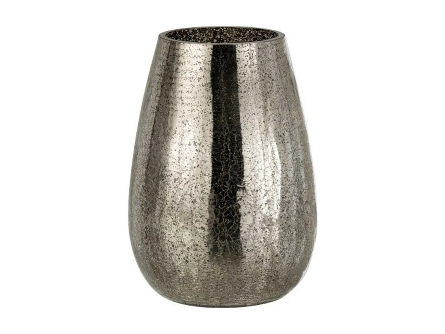 Photophore Design "Œuf Craquelé" 26cm Gris