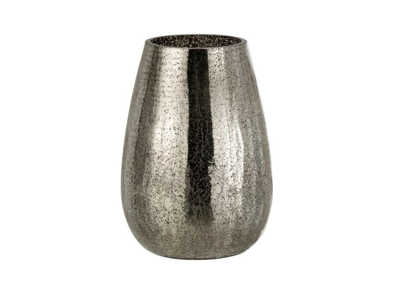 Photophore Design "Œuf Craquelé" 26cm Gris
