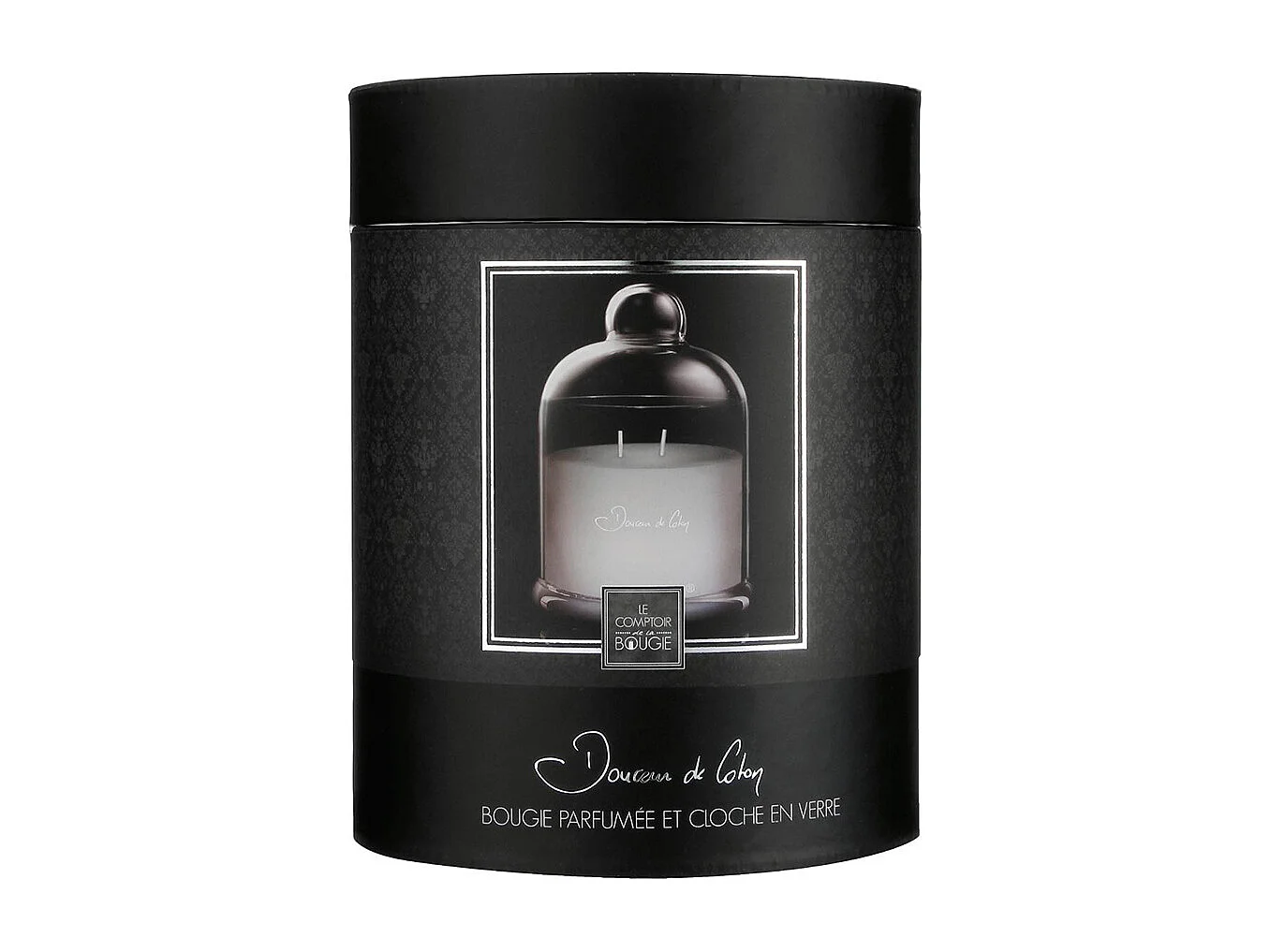 Bougie Parfumée sous Cloche "Loyd" 650g Douceur Coton