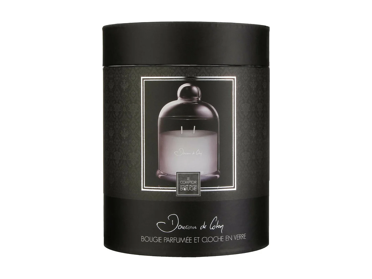 Bougie Parfumée sous Cloche "Loyd" 650g Douceur Coton