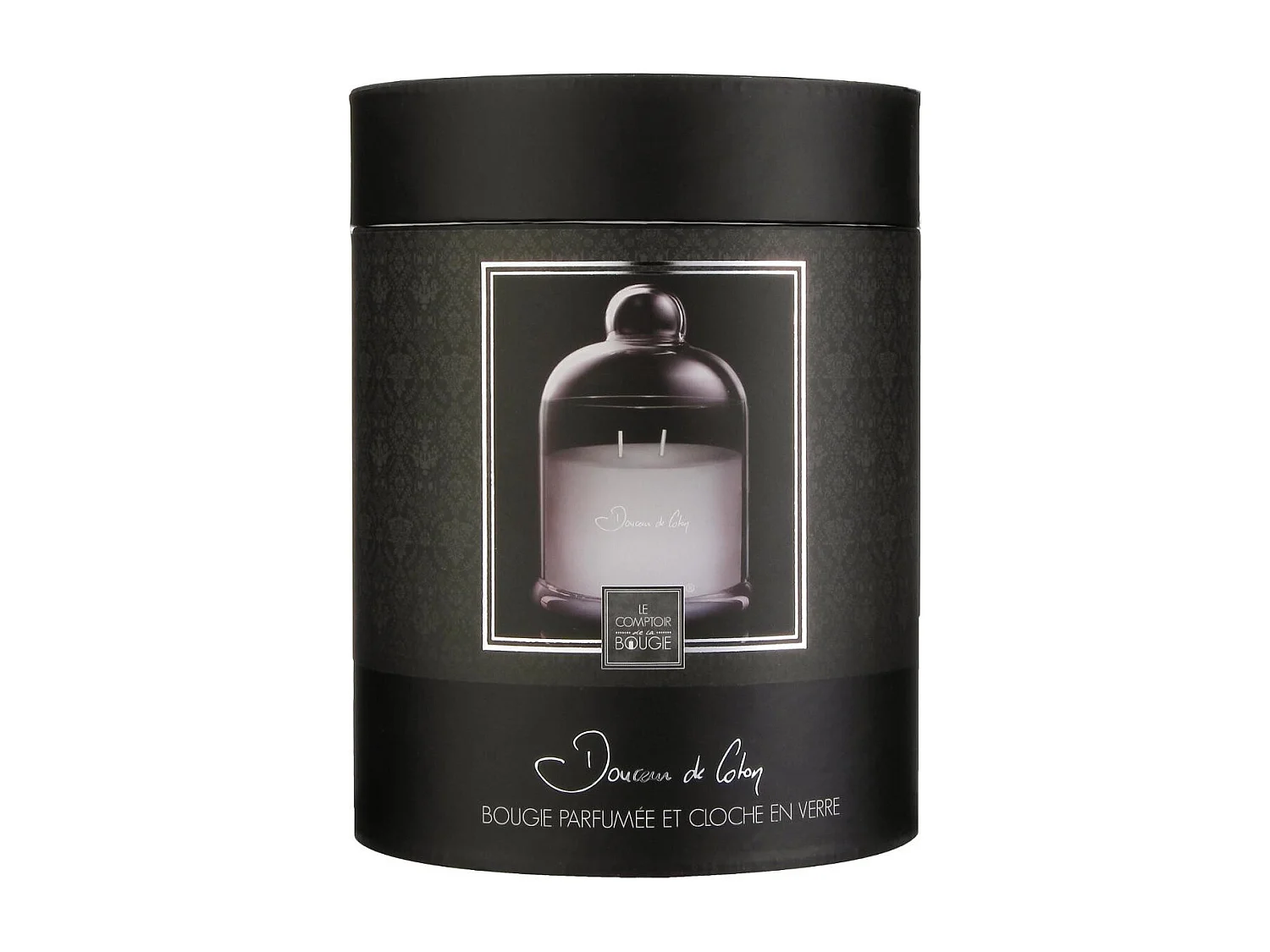 Bougie Parfumée sous Cloche "Loyd" 650g Douceur Coton
