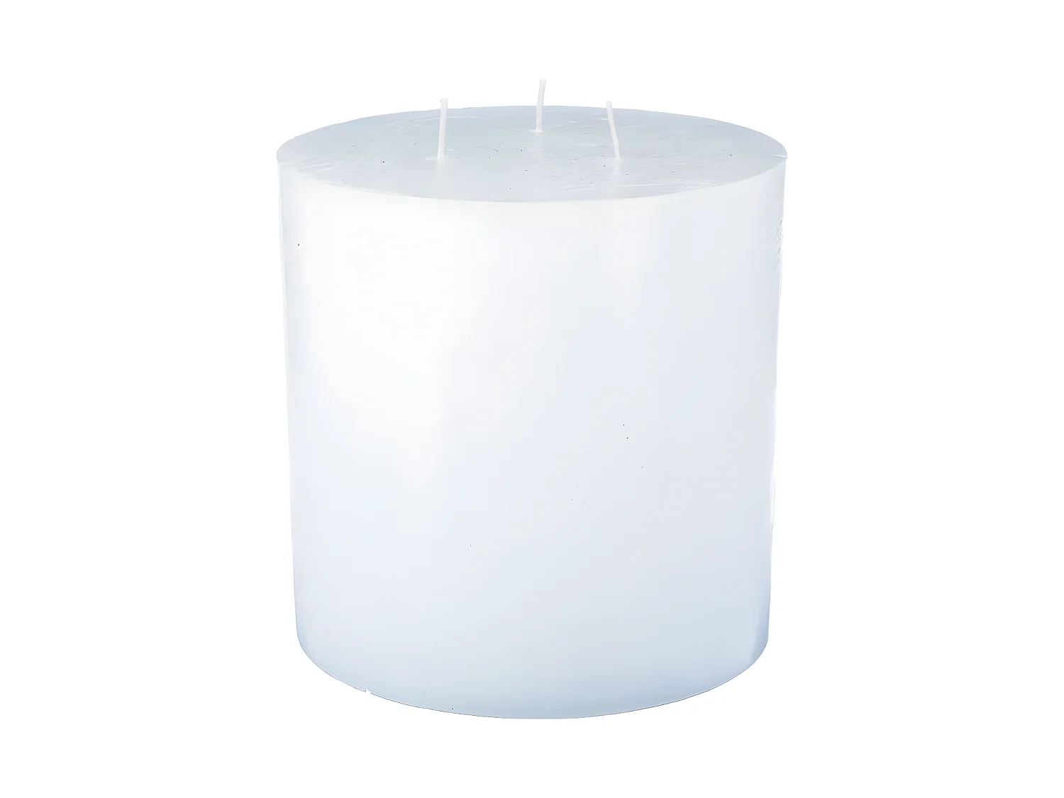 Bougie Ronde "Rustic" 14cm Blanc