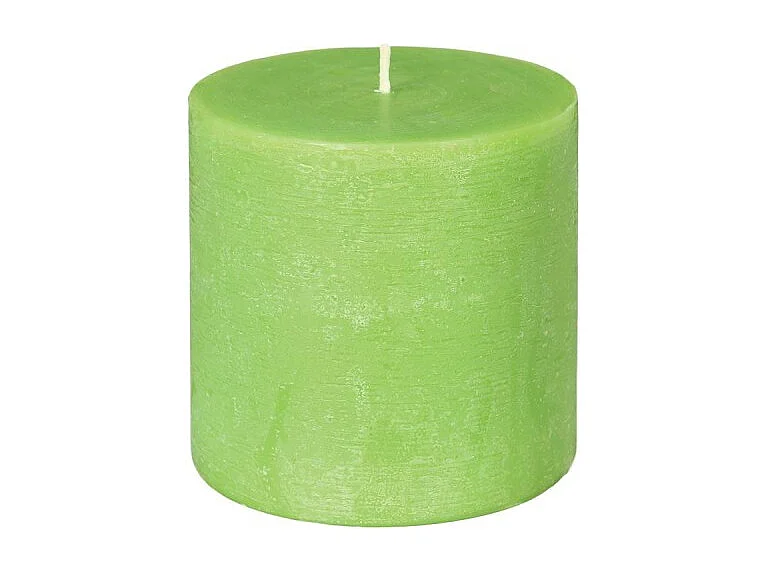 Bougie Cylindrique "Rustic" 10cm Vert
