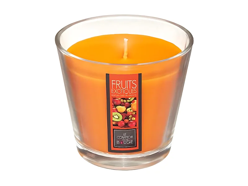 Bougie Parfumée en Verre "Nina" 190g Fruits Exotiques