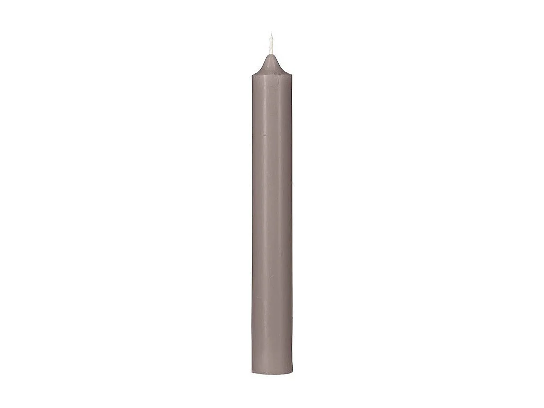 Lot de 10 Bougies Bâton "Hugo" 16cm Taupe