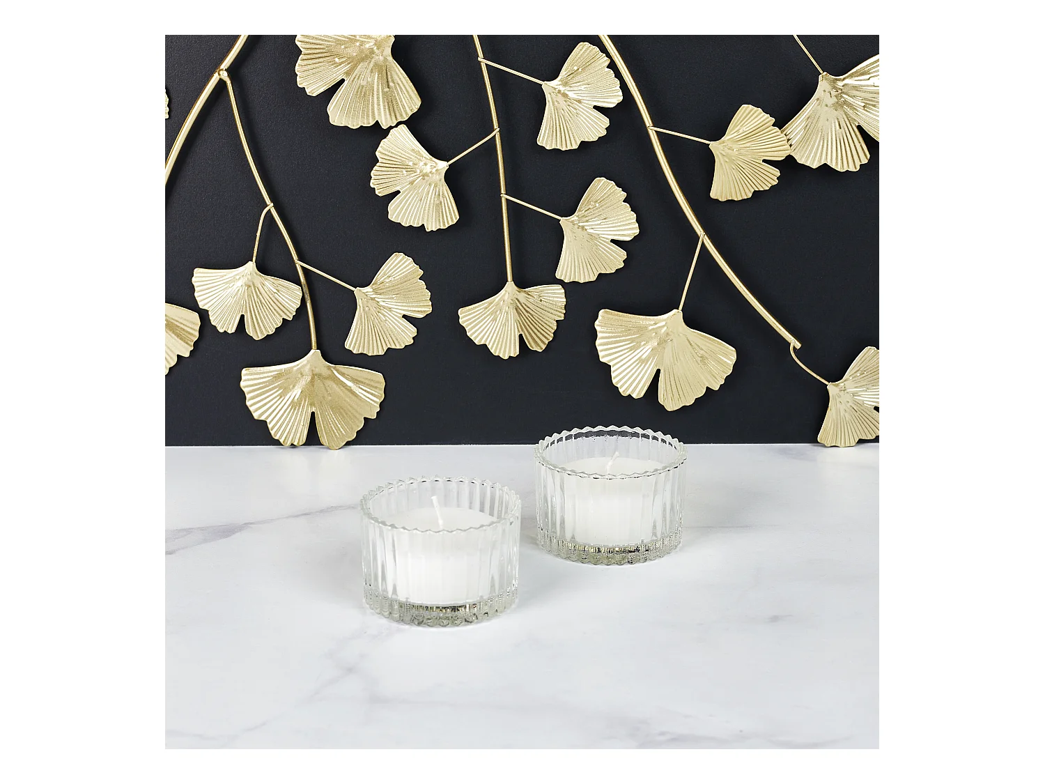Bougie Parfumee X4 Coffret Parfumerie Blanc