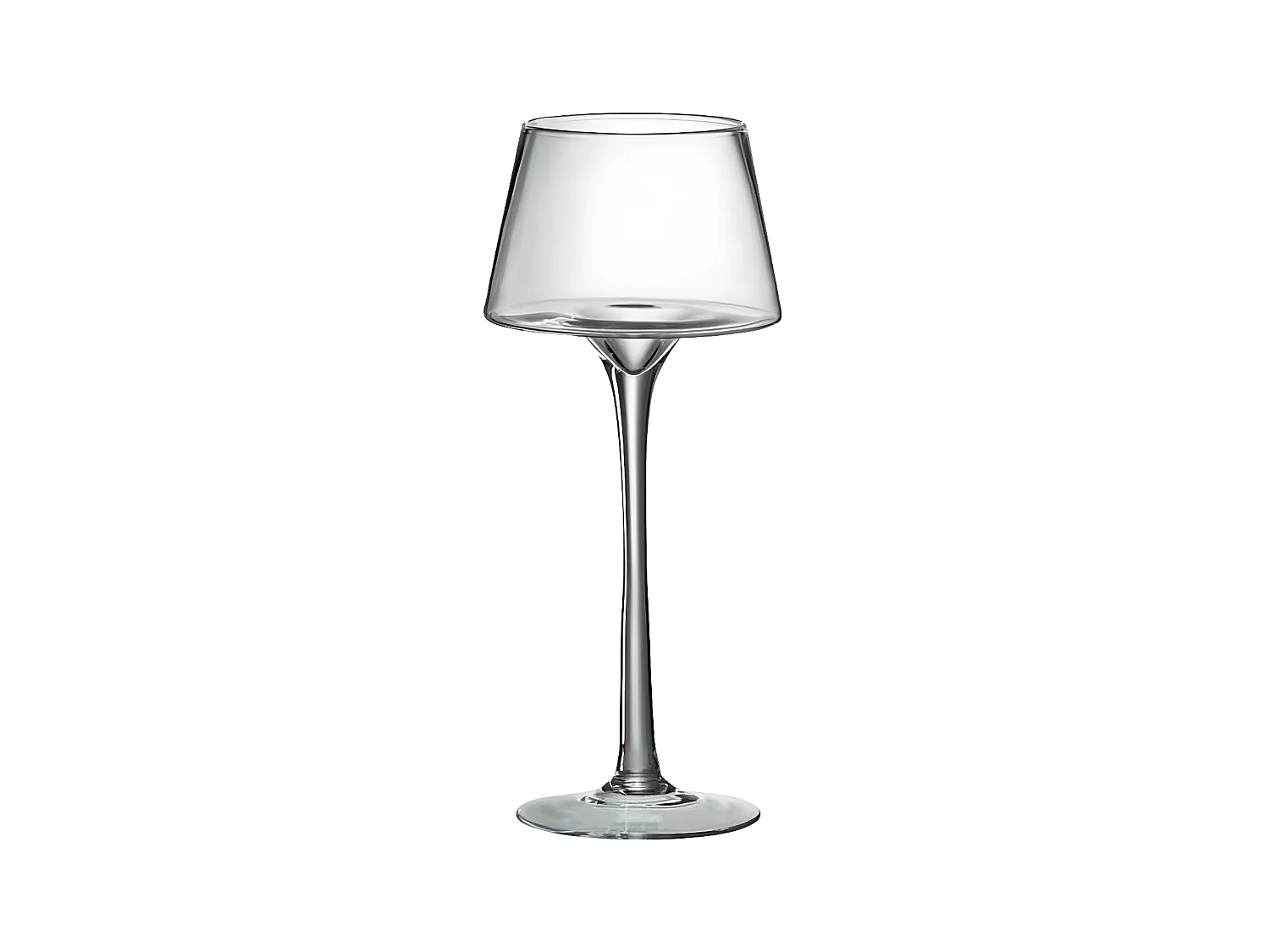 Bougeoir sur Pied "Conique" 35cm Transparent