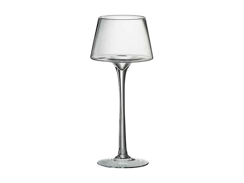 Bougeoir sur Pied "Conique" 35cm Transparent