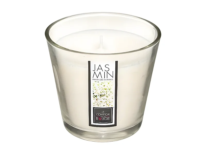 Bougie Parfumée en Verre "Nina" 190g Jasmin