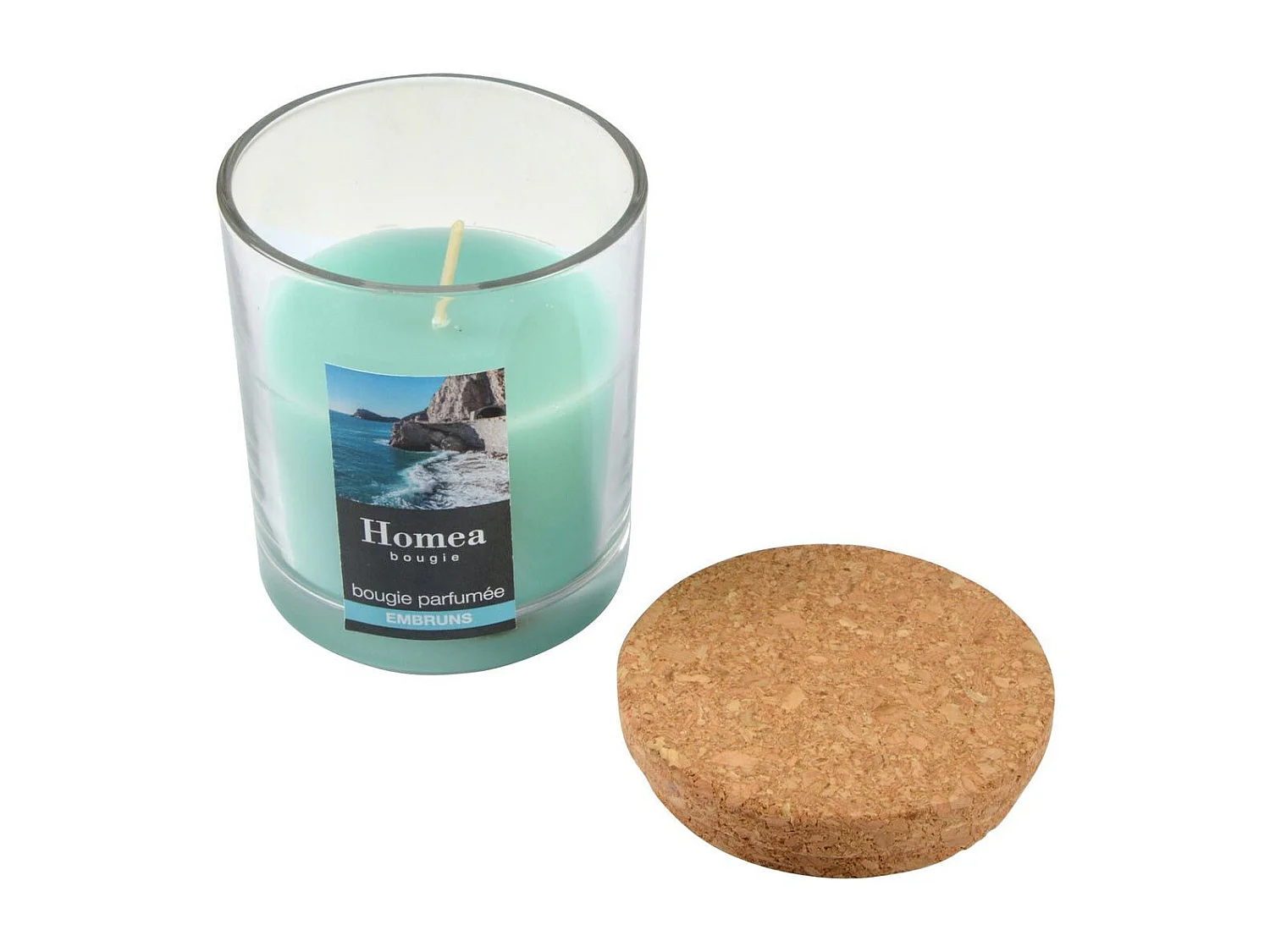 Bougie Verrine Parfumée "Essentiel" 8cm Embruns