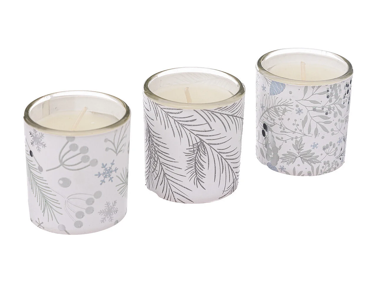 Lot de 6 Bougies Parfumées "Polaire" 240g Cristal d'Ambre