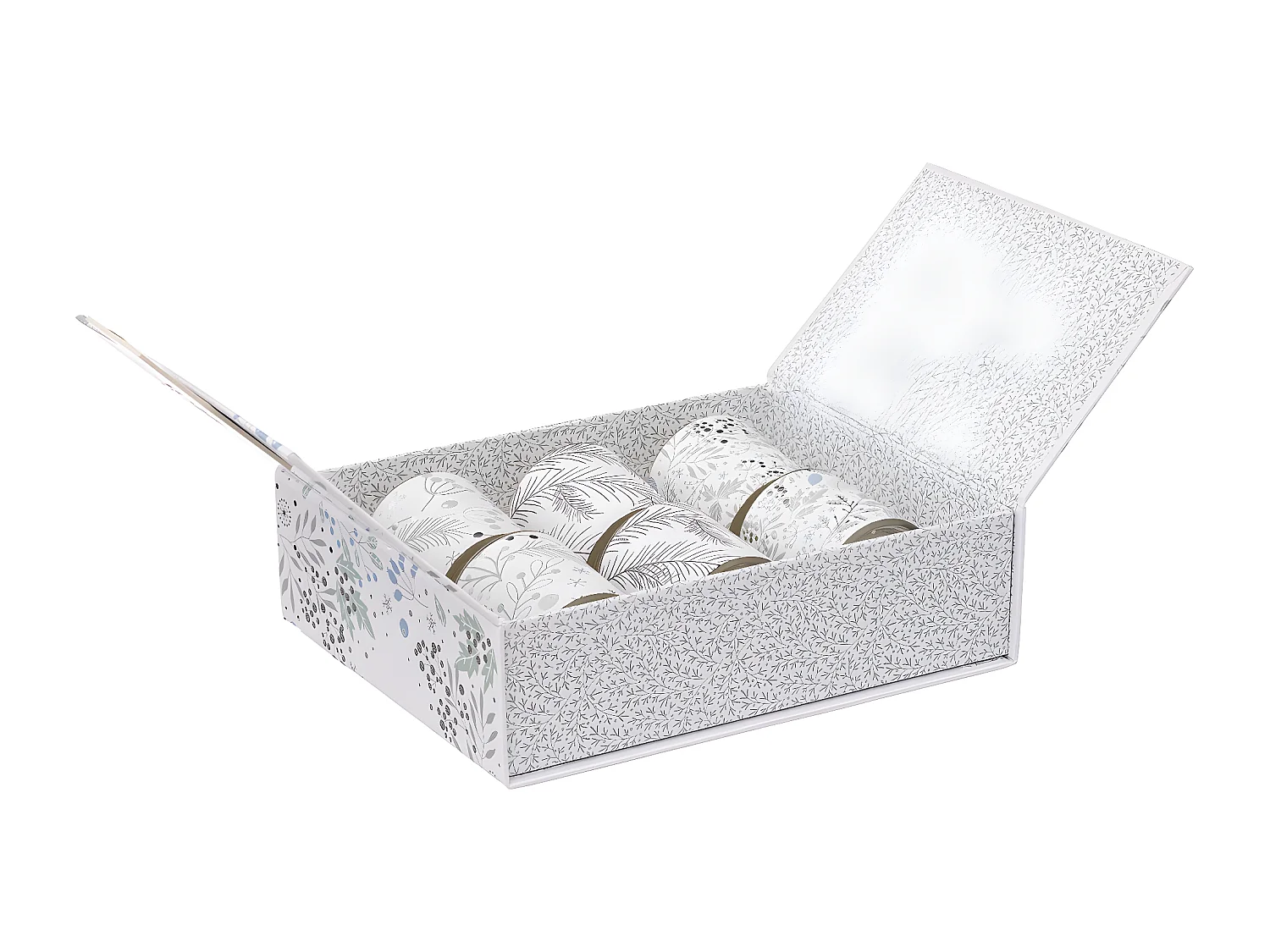 Lot de 6 Bougies Parfumées "Polaire" 240g Cristal d'Ambre