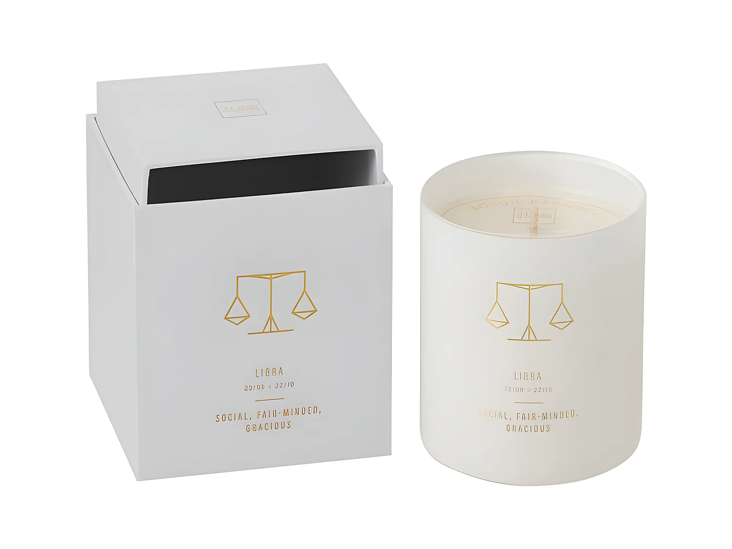 Bougie Parfumée "Balance" 10cm Sapphire Amber Tea