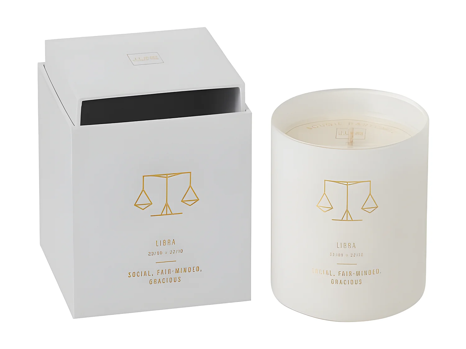 Bougie Parfumée "Balance" 10cm Sapphire Amber Tea