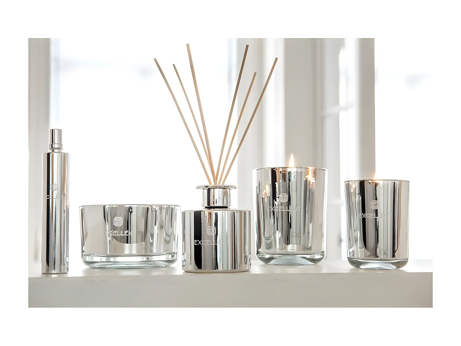 Bougie Parfumée en Verre "Excellent" 12cm Cotton Candy