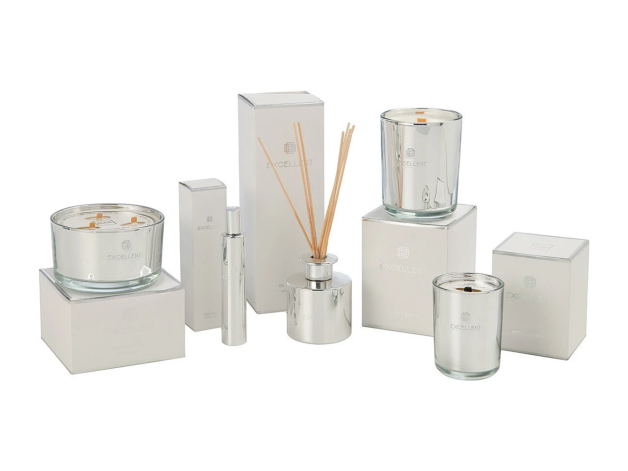 Bougie Parfumée en Verre "Excellent" 12cm Cotton Candy