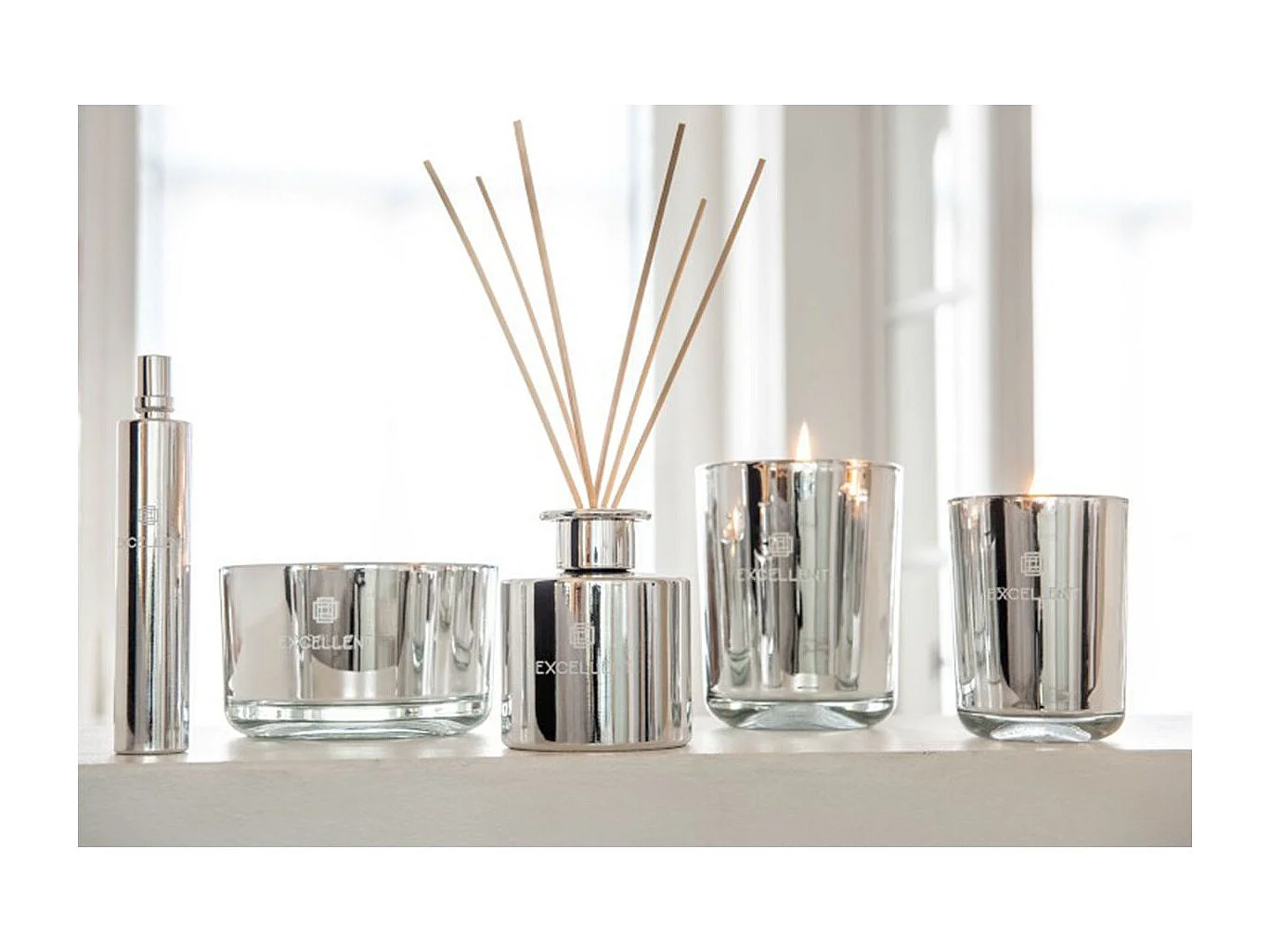 Bougie Parfumée en Verre "Excellent" 12cm Cotton Candy