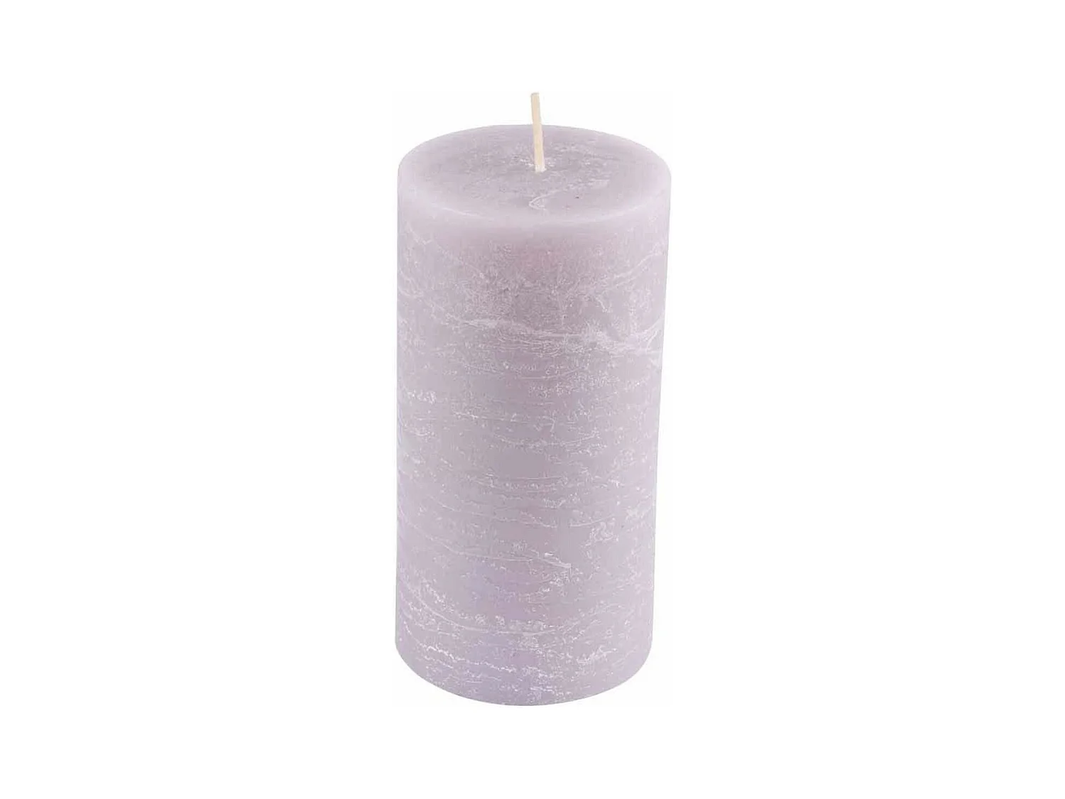 Bougie Déco Pilier "Rustique" 13cm Lin