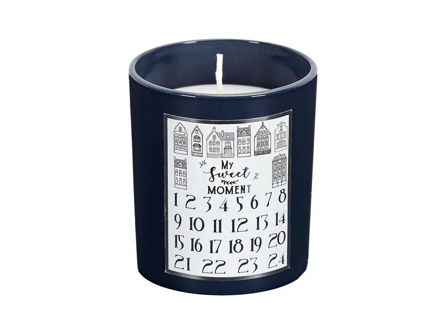 Bougie Parfumée "Calendrier de l'Avent" 8cm Bois de Cèdre
