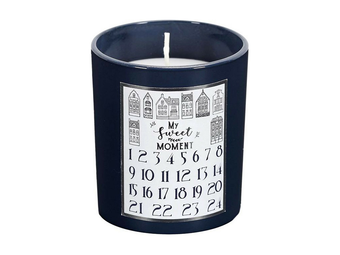 Bougie Parfumée "Calendrier de l'Avent" 8cm Bois de Cèdre