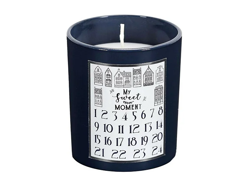 Bougie Parfumée "Calendrier de l'Avent" 8cm Bois de Cèdre