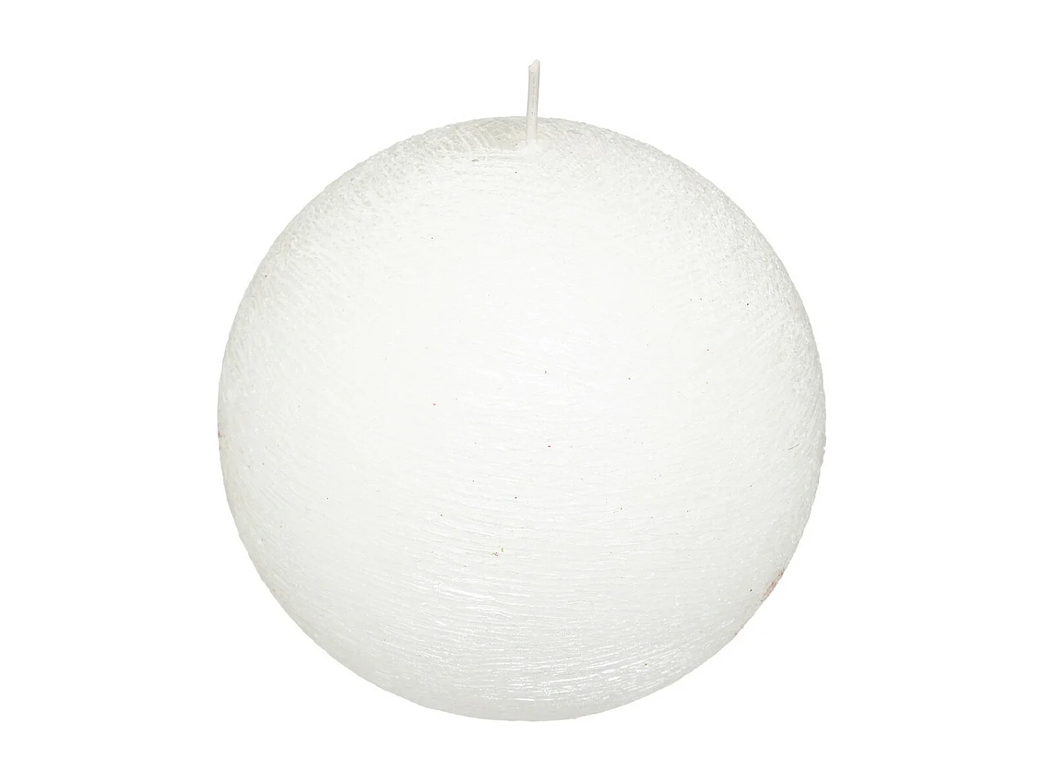 Bougie Boule Déco "Colorama" 380g Blanc
