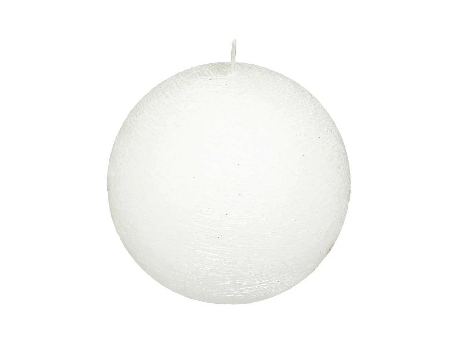 Bougie Boule Déco "Colorama" 380g Blanc