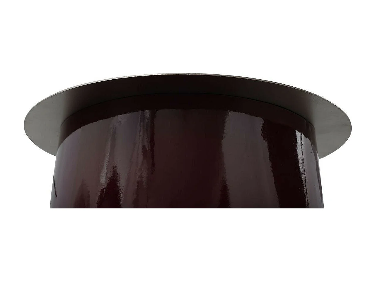 Bougeoir de Sol "Colby" 60cm Prune & Argent