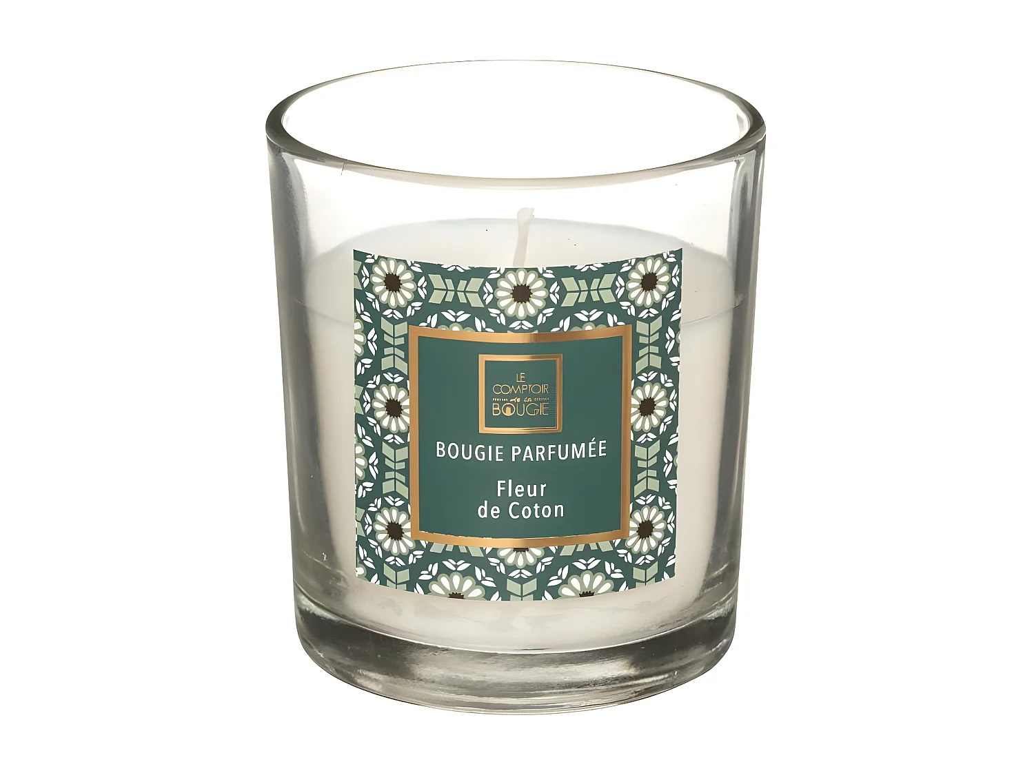 Bougie Parfumée en Verre "Neda" 8cm Fleur de Coton