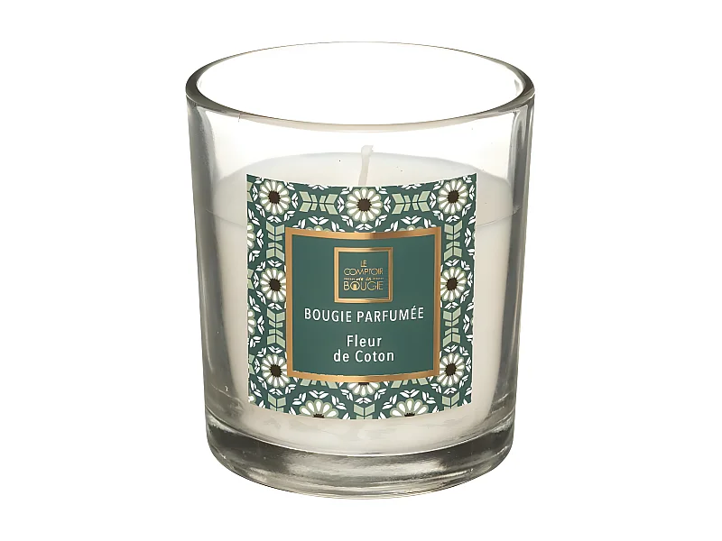 Bougie Parfumée en Verre "Neda" 8cm Fleur de Coton