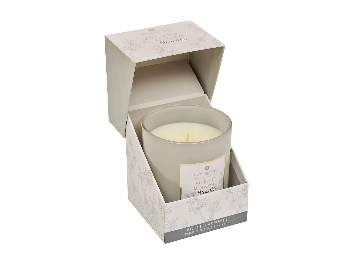 Bougie Parfumée "Mael" 190g Myrrhe Blanche