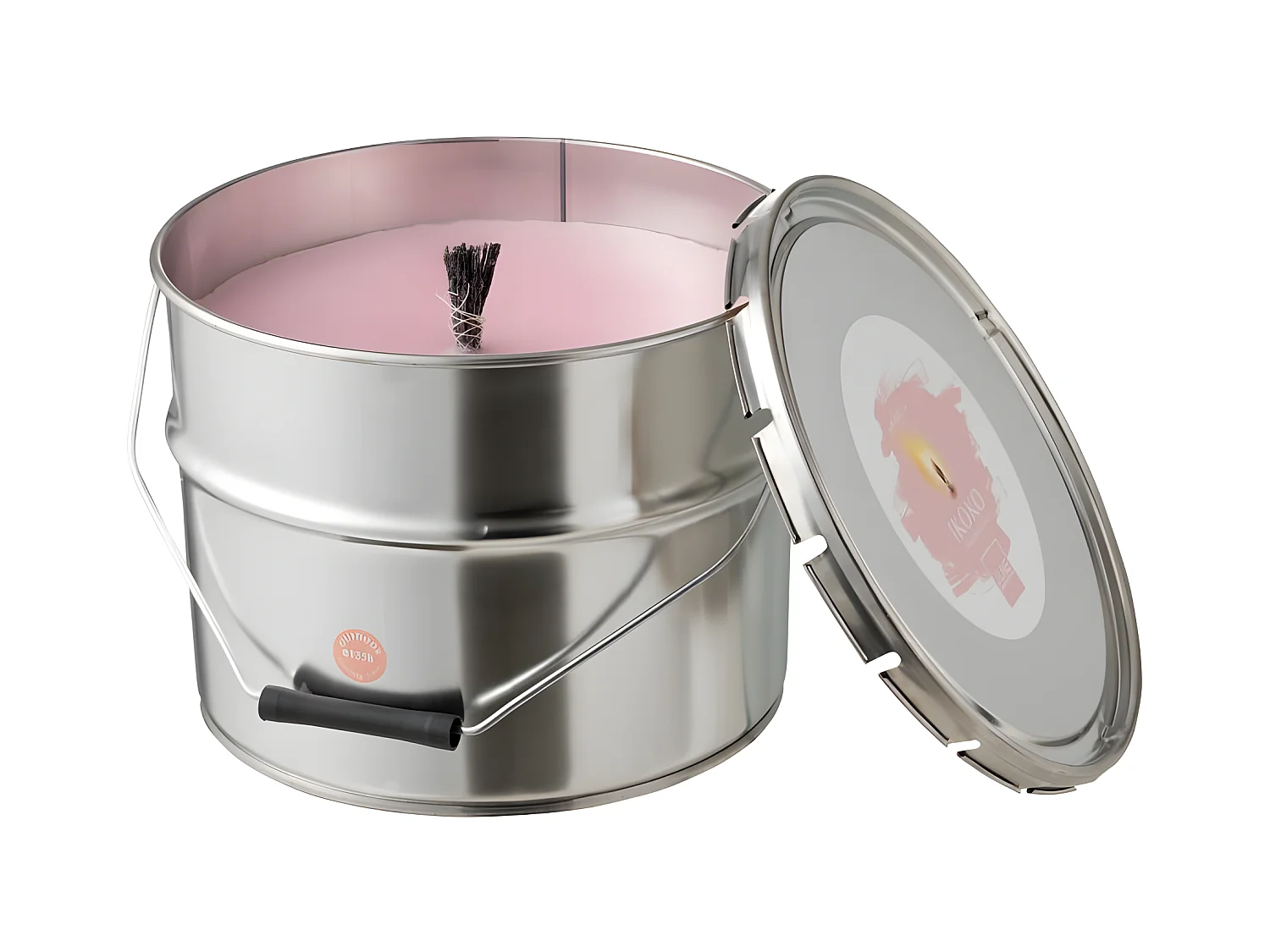 Bougie Parfumée "Ikoko Citronnelle" 28cm Rose