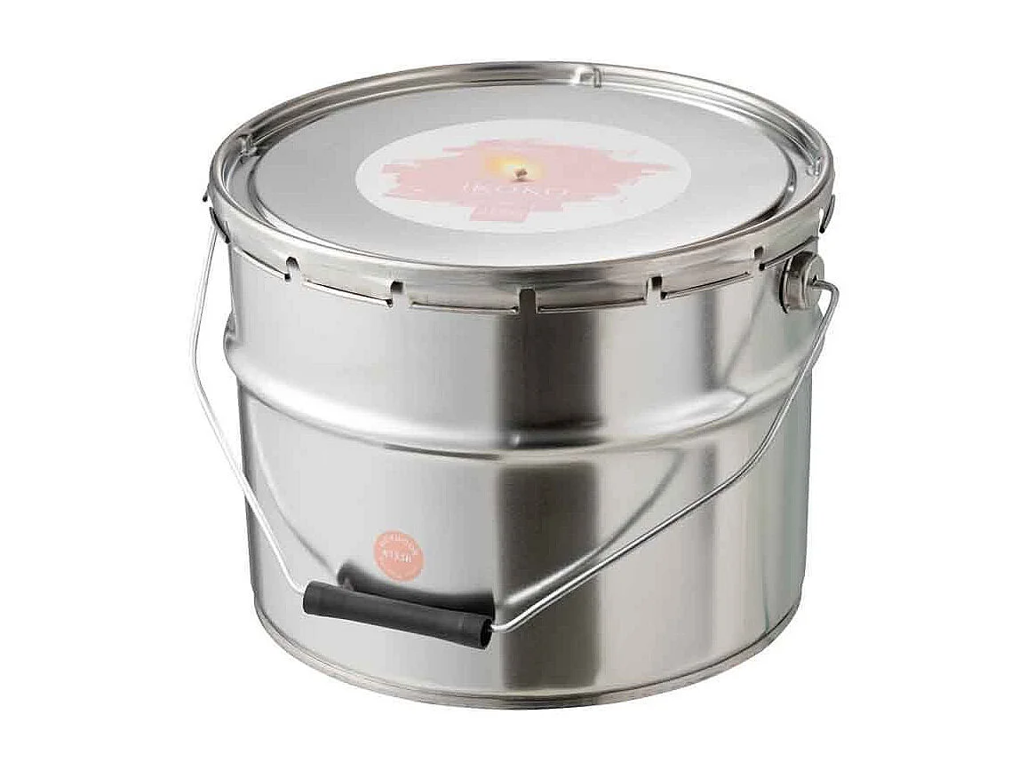 Candela da esterno in vaso di vernice rosa 135H