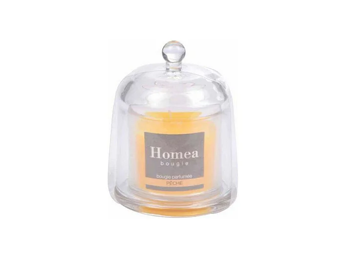 Bougie Parfumée Cloche "Romantique" 11cm Pêche