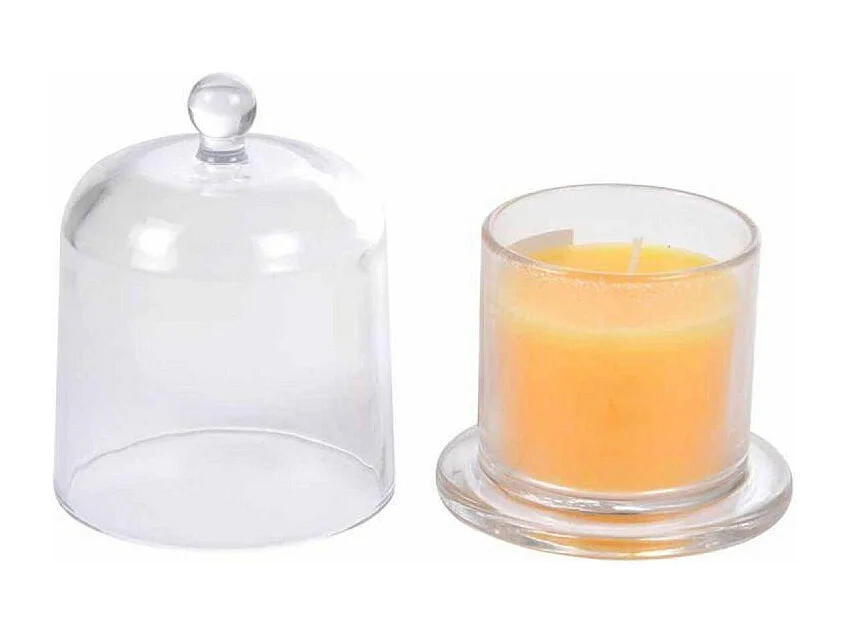 Bougie Parfumée Cloche "Romantique" 11cm Pêche