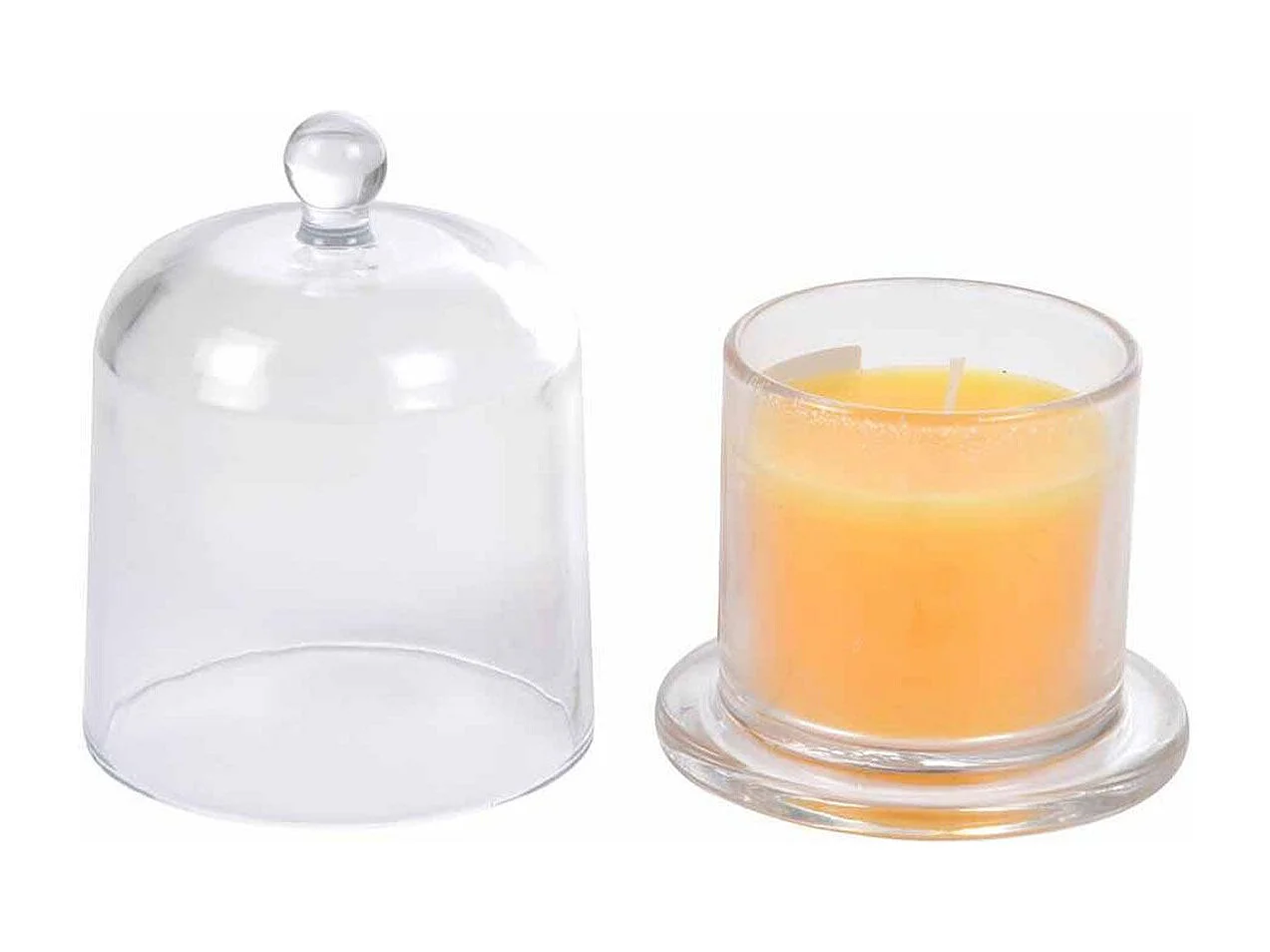 Bougie Parfumée Cloche "Romantique" 11cm Pêche