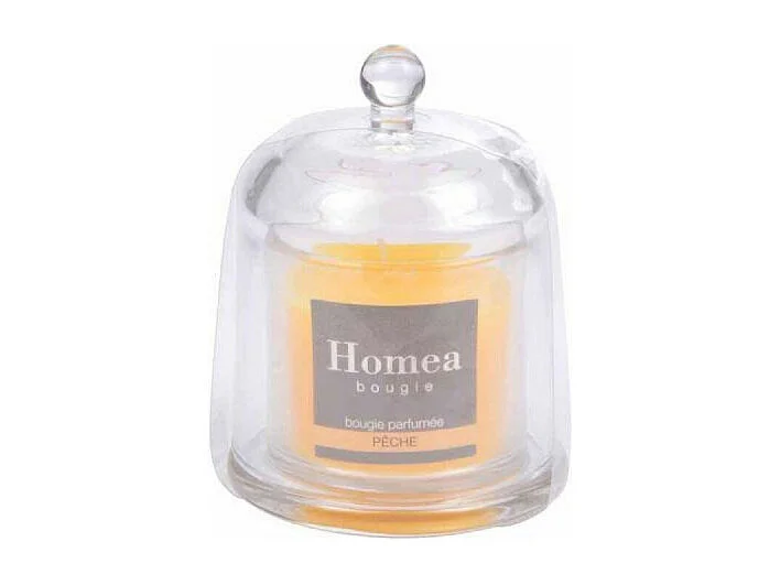 Bougie Parfumée Cloche "Romantique" 11cm Pêche