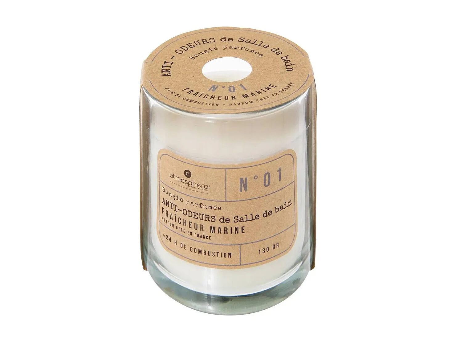 Bougie Parfumée "Sozio" 7cm Fraîcheur Marine