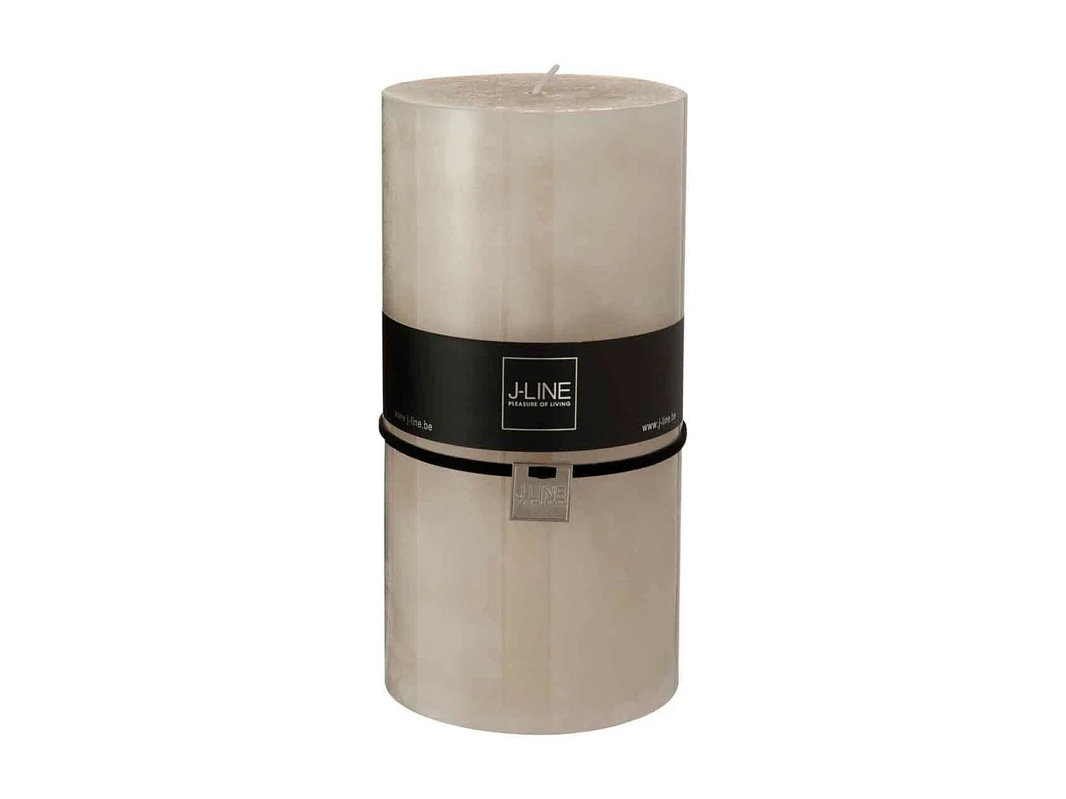 Bougie Cylindrique Déco "Junina" 20cm Sable