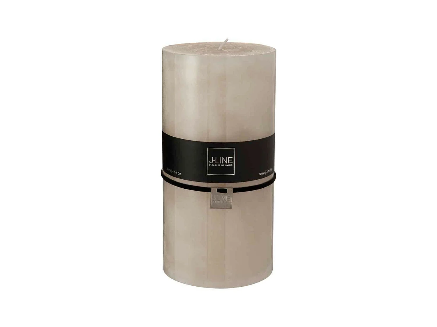 Bougie Cylindrique Déco "Junina" 20cm Sable