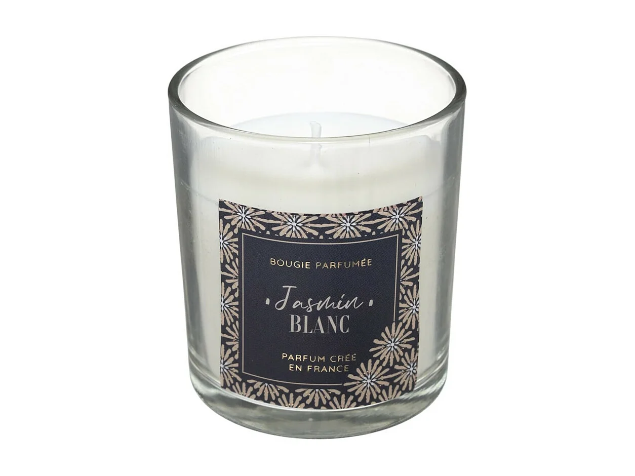 Bougie Parfumée Cloche "Loli" 130g Jasmin Blanc
