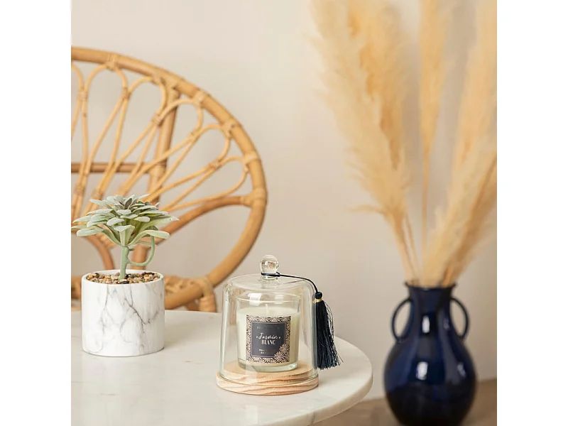 Bougie Parfumée Cloche "Loli" 130g Jasmin Blanc