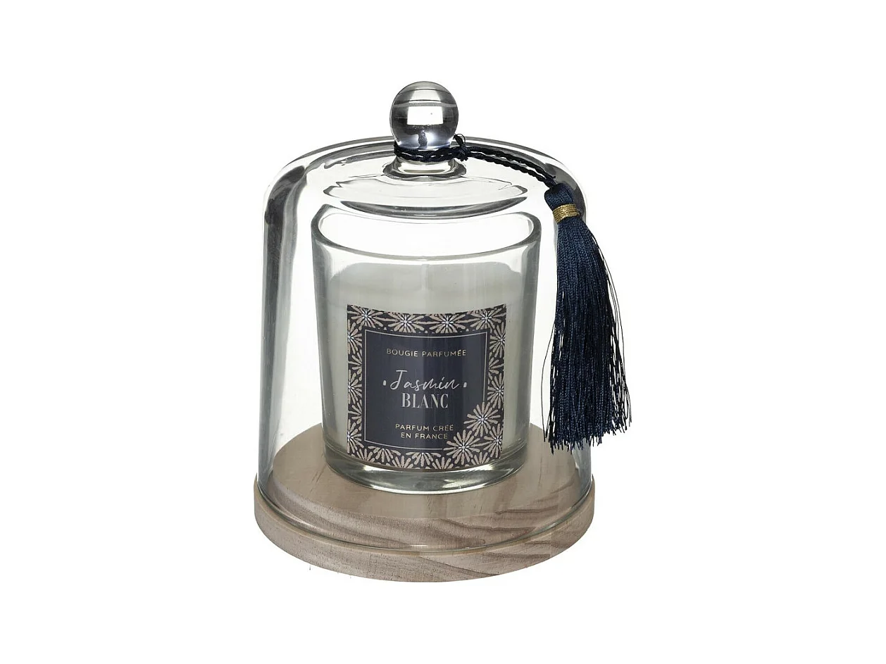 Bougie Parfumée Cloche "Loli" 130g Jasmin Blanc