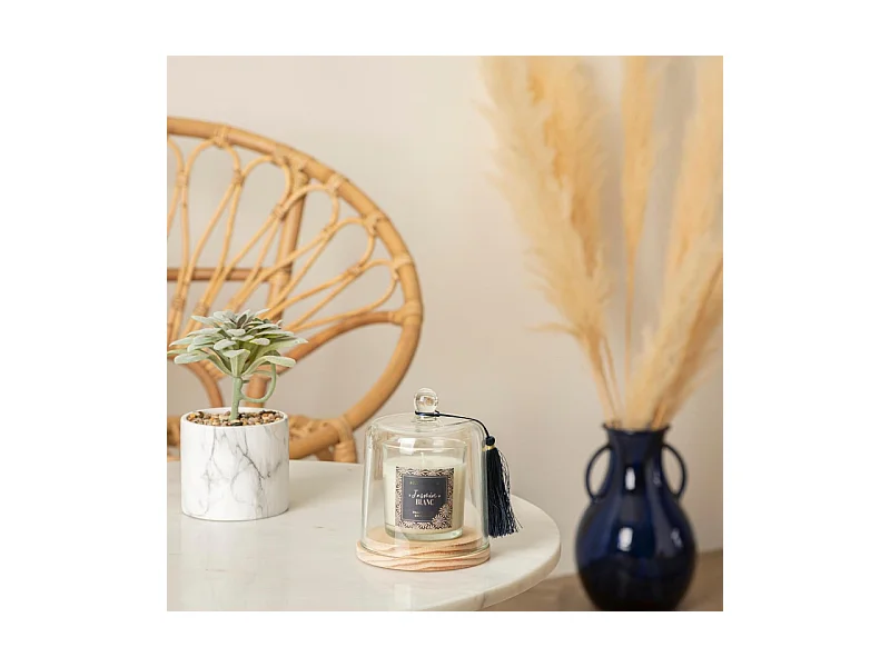 Bougie Parfumée Cloche "Loli" 130g Jasmin Blanc