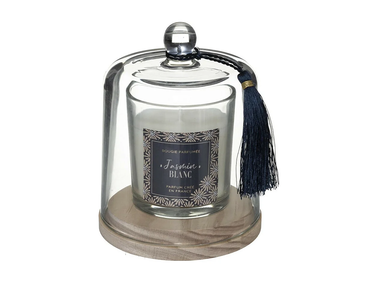 Bougie Parfumée Cloche "Loli" 130g Jasmin Blanc