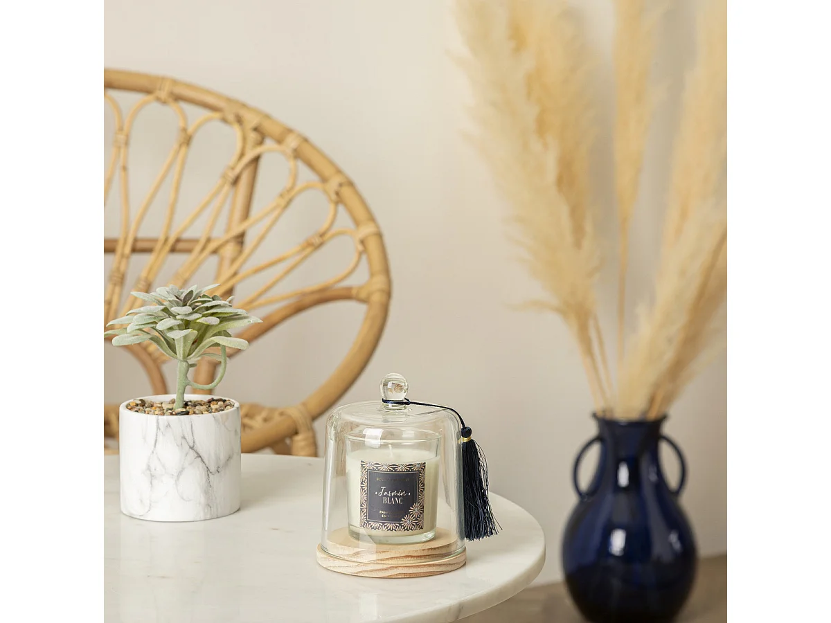 Bougie Parfumée Cloche "Loli" 130g Jasmin Blanc