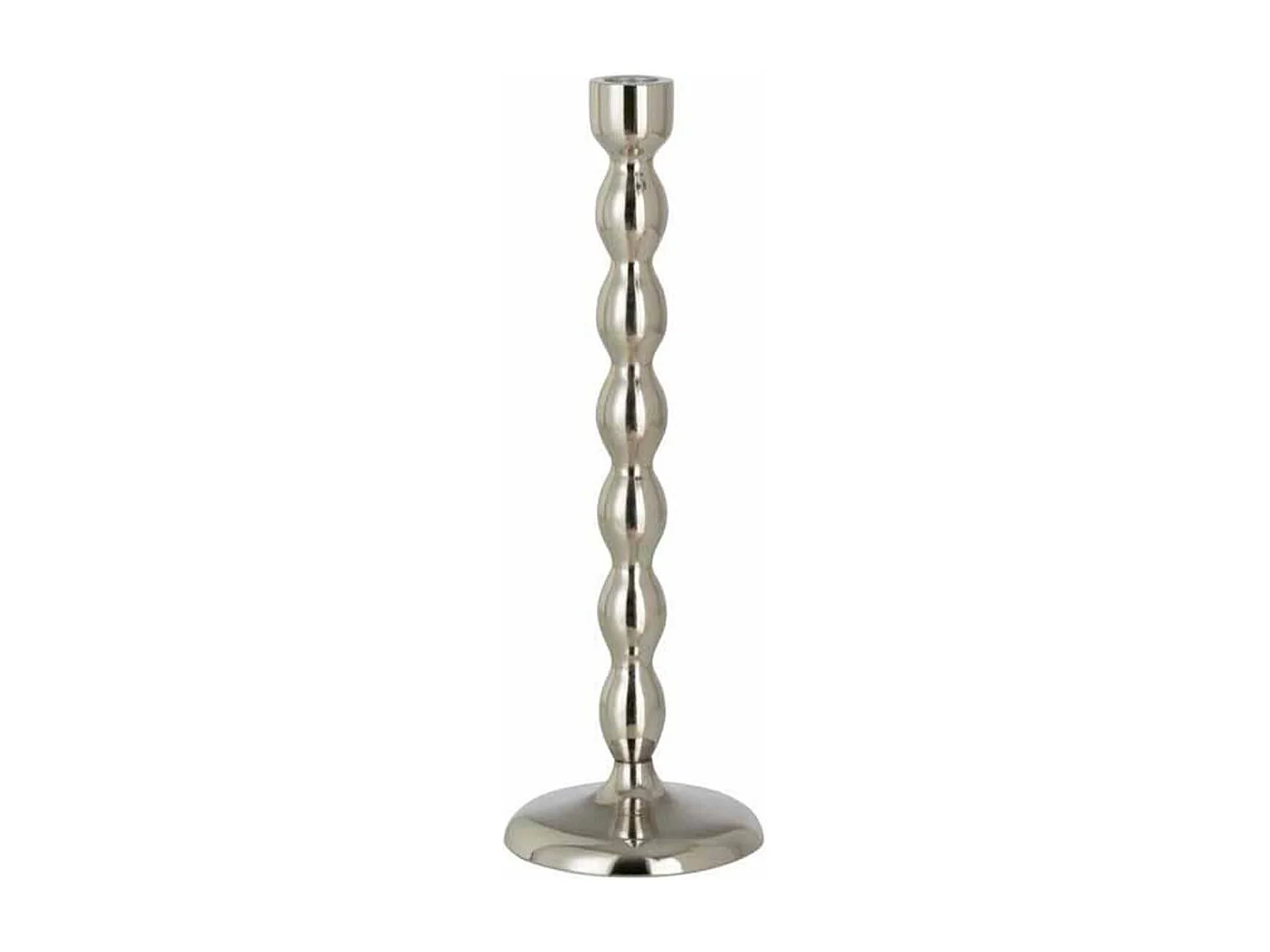 Lampadario in alluminio argento 10,5x10,5x31,5 cm